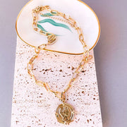 Roman Gold Coin Necklace