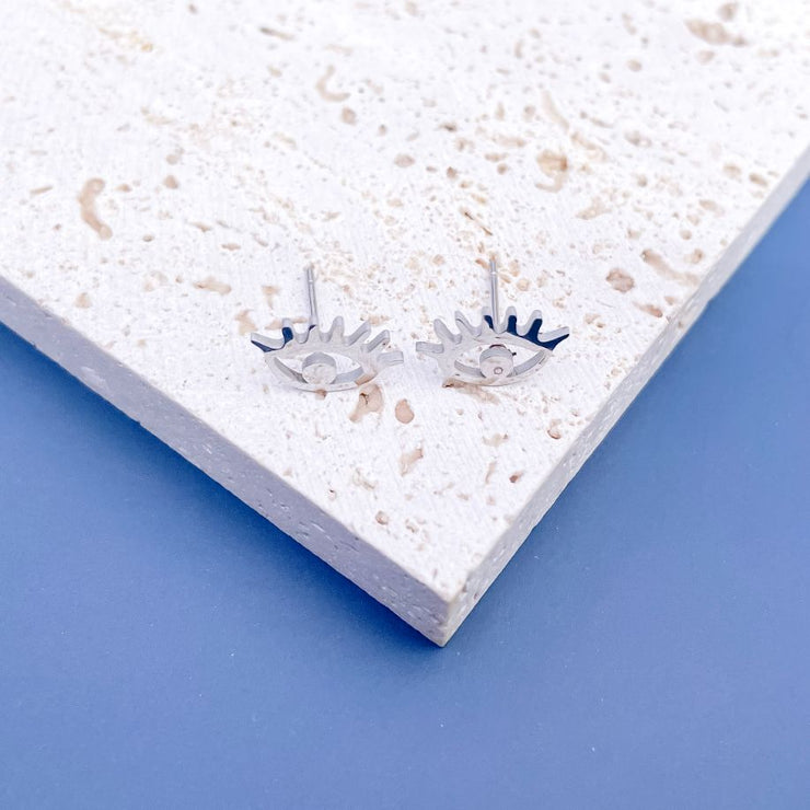 Mini Evil Eye Stud Earrings