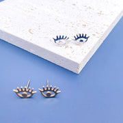 Mini Evil Eye Stud Earrings