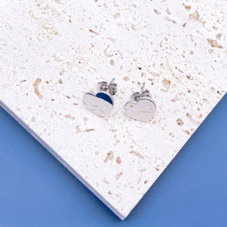 Angel Heart Stud Earrings