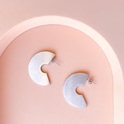 Semicircle Stud Earrings