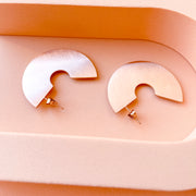 Semicircle Stud Earrings