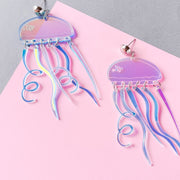 Jellyfish Sparkle Drop Earrings