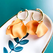 Flower Petal Power Hoop Earrings