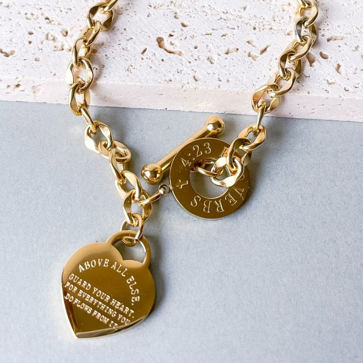 Above All Else Heart Necklace