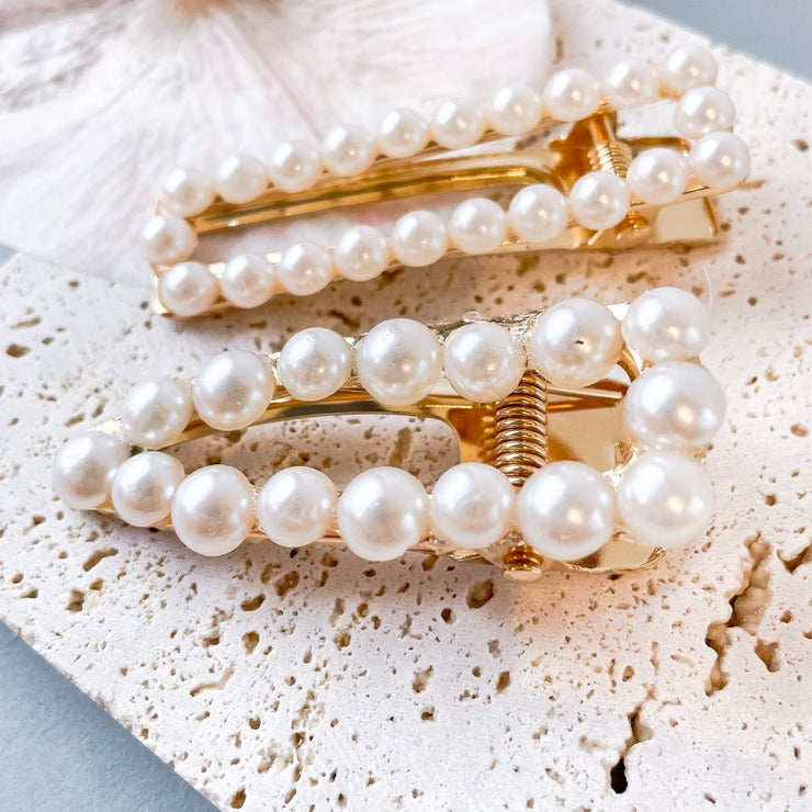 Queen Of Pearls Hair Clips