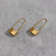 Mini Lock Earrings