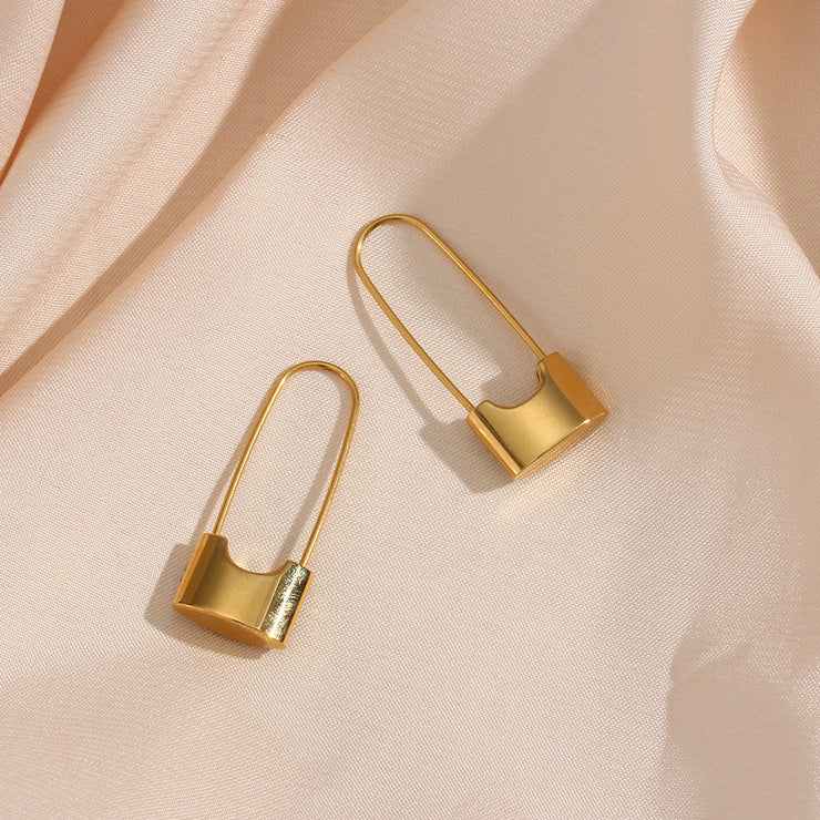 Mini Lock Earrings