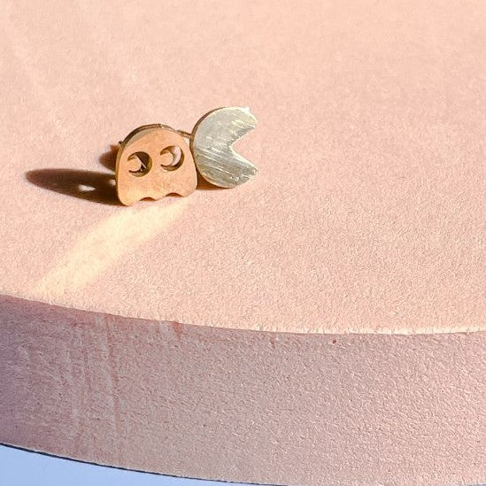 Pacman Mini Stud Earrings