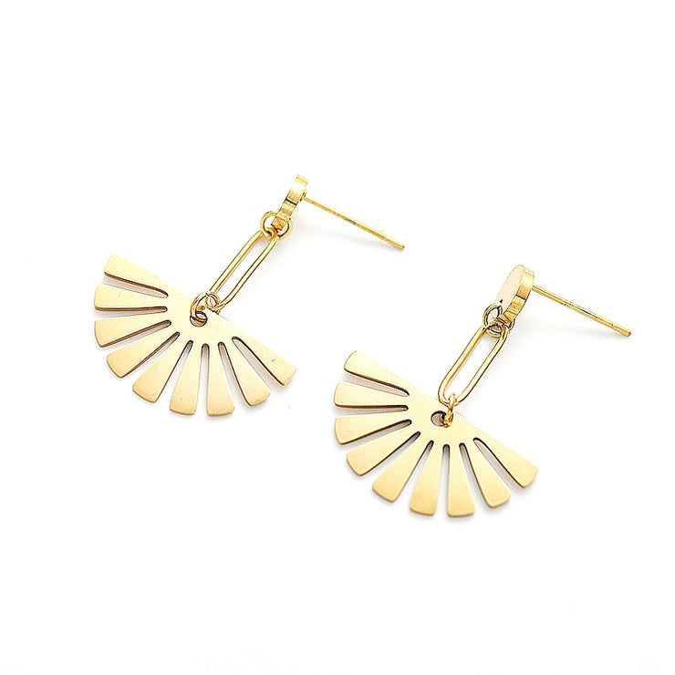 Fan Dangle Earrings