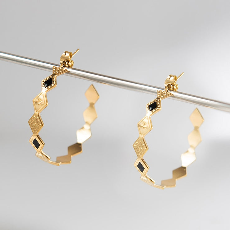 Mid Century Vibes Hoop Earrings