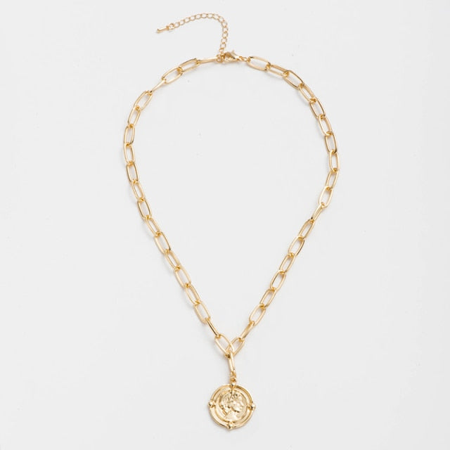 Roman Gold Coin Necklace