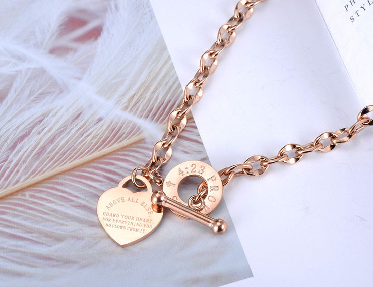 Above All Else Heart Necklace