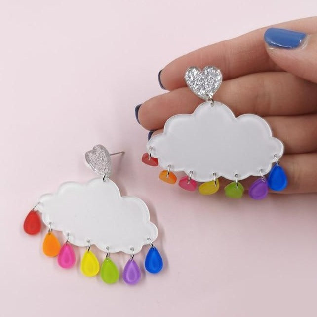 Rainbow Cloud Earrings